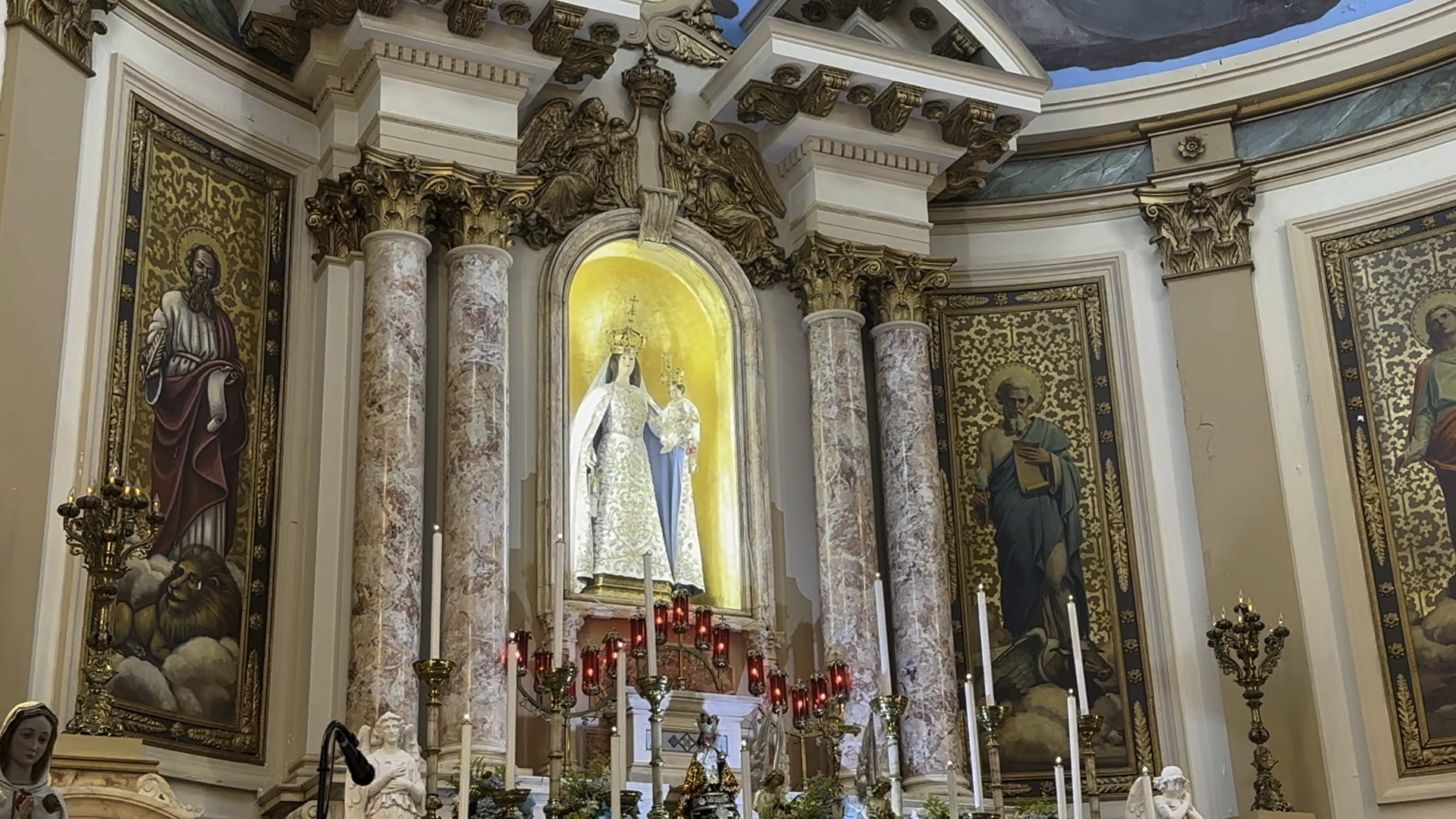 Interior of the Pontifical Shrine of Our Lady of Mount Carmel